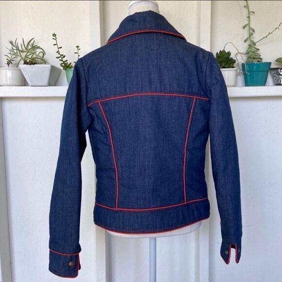 Vintage Levi’s Orange Tab Denim Ski Jacket 12 L - Picture 5 of 9